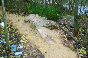 Rock feature at the Croft Trail in Swindon.