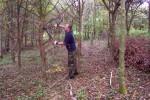 Cutting a new line at the Croft Trail in Swindon.