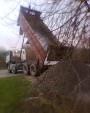 Limestone delivery in Wiltshire.