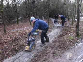 Missing link is finished at mountain bike trail.