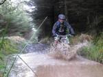 Water splash at Brechfa mountain biking.