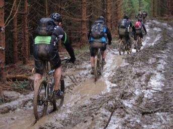 Mud at Brechfa mountain biking.