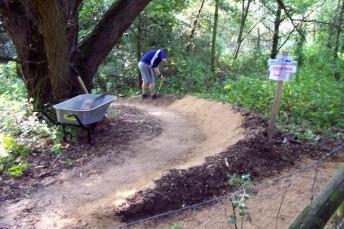 First berm at the Croft Trail in Swindon.