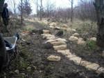 Rock garden feature at the Croft Trail in Swindon.