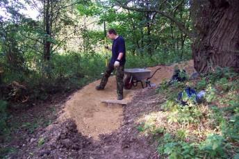 New berm at the Croft Trail in Swindon.
