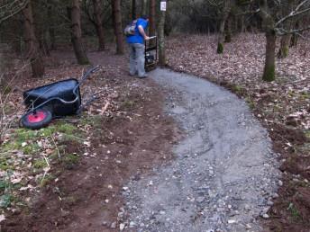 Another new berm at the Croft Trail in Swindon.