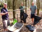 Litter picking volunteers in Wiltshire.