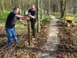 New trail and sign post at Croft Trail in Swindon.