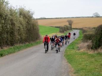 Witney mountain bike club on a ride.