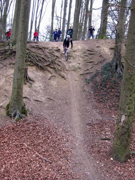 Bomb hole drop near Stonesfield in Oxfordshire.