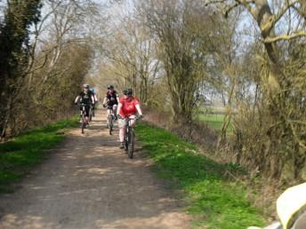 Riding route 45 near Swindon.