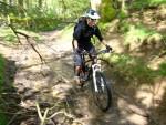 Mountain biking near Hope in the Peak District.