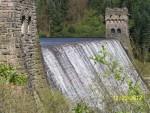 Derwent Dam waterfall.