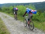 Mountain biking union jack capes