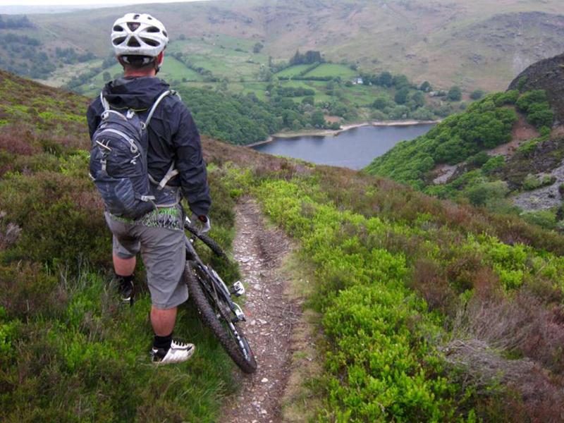 View of the Garreg Ddu reservoir in the Elan valley.