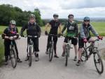 Group of ladies on mountain bikes at Ashton Court.