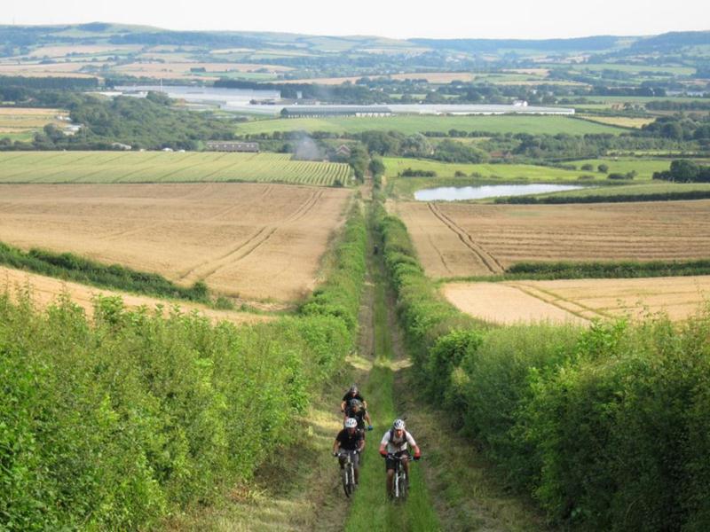 Climb up Mersley Down on the Isle of Wight