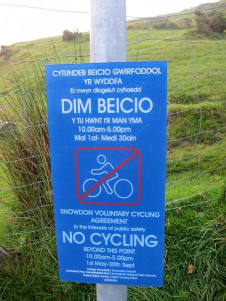 Snowdon voluntary ban agreement on mountain biking