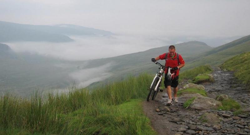 Mountain biking on Snowdon