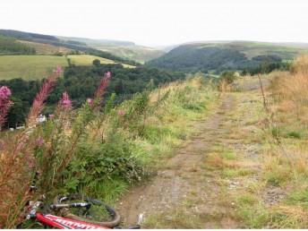 View of the Irfon valley in mid Wales.