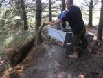 Building a berm at the Croft trail in Swindon.