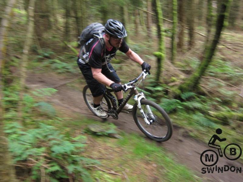 Hopton Woods mountain bike trail.