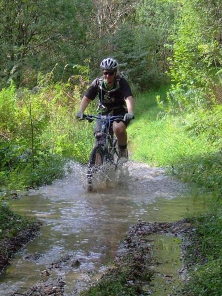 Big puddle near Mudtrek at Brechfa