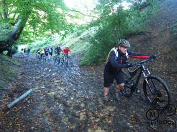 Steep climb near Uley.