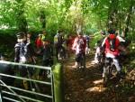 Mountain bike group near Dursley.