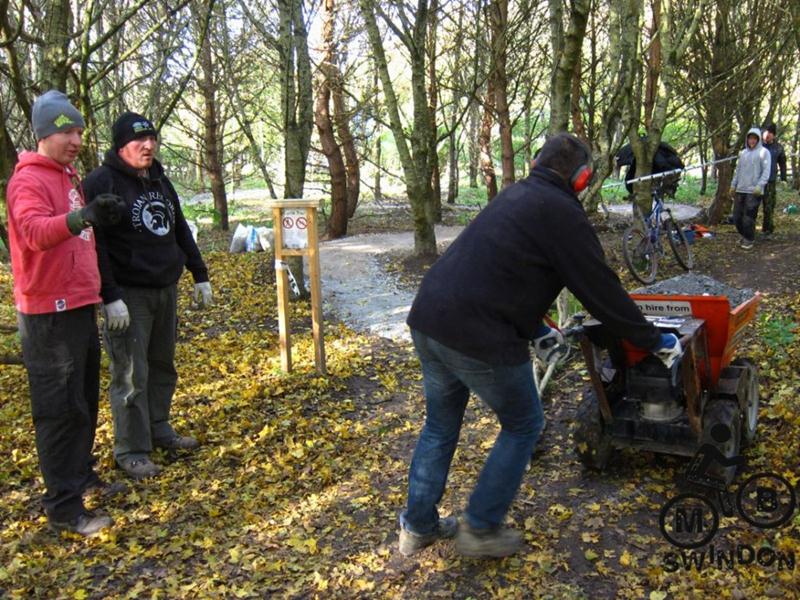 Activity at the Croft Trail in Swindon.