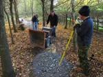 Mountain bike trail maintenance.