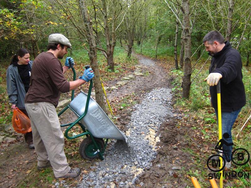 More trail building at Swindon.