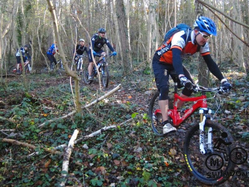 Mountain biking in Standish Woods.