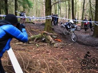 Photographer at the 661 DH race in the Forest of Dean