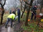 Drainage work at MTB trail