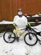 Mountain bike snowmand