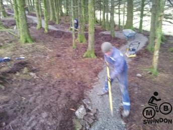 Mountain bike skills park Wales.