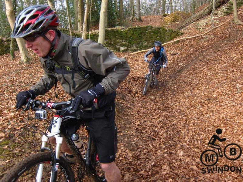 Riding a bomb hole near Cranham