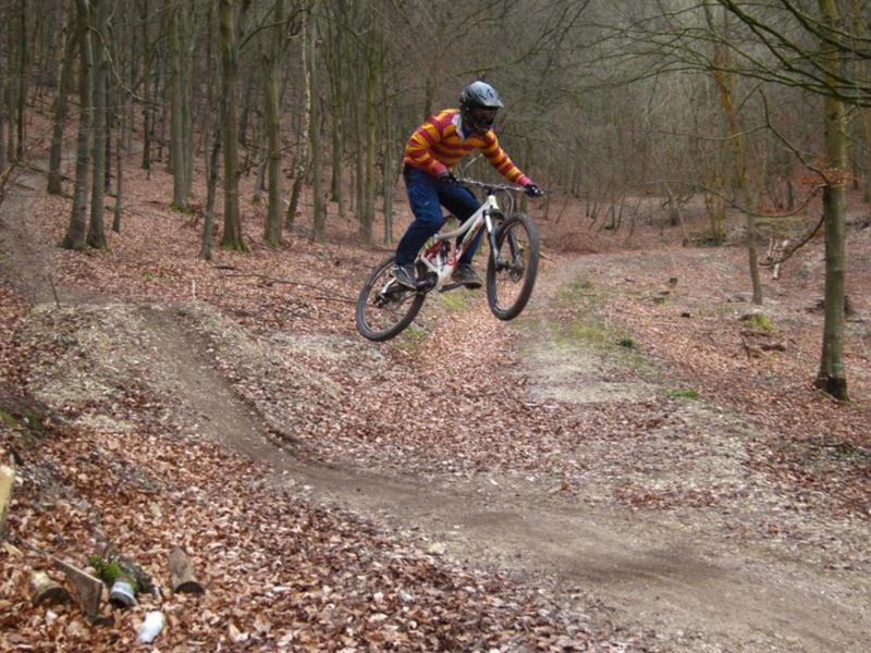 Road gap at UKBikePark