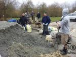 Volunteer trail builders in Wiltshire.