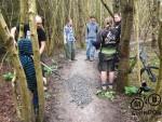 Social and cakes at a trail build day.