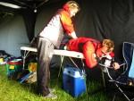 Sports massage at Mountain Mayhem