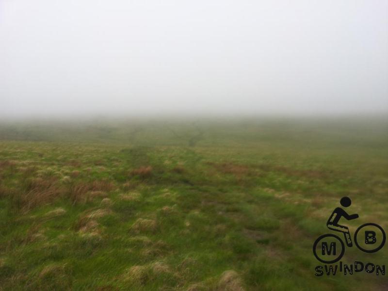 Misty hill in Wales.