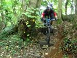 Riding some steps near Selsley common.