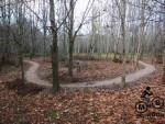 Newly surfaced trail at a mountain bike track.
