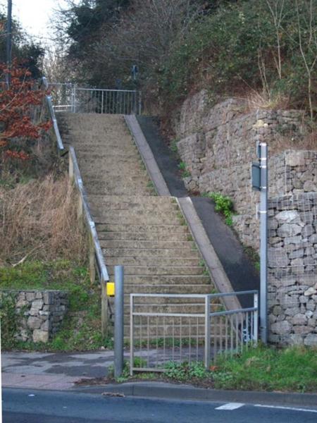 Stroud steps on cycle path
