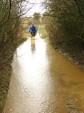 Big puddle on bridleway