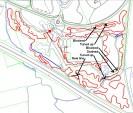 MTB trail build progress map.