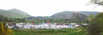UK Gravity Enduro Round 2 Innerleithen - View of the Village