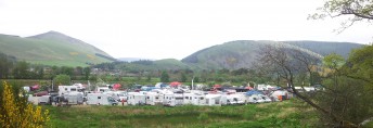 UK Gravity Enduro Round 2 Innerleithen - View of the Village